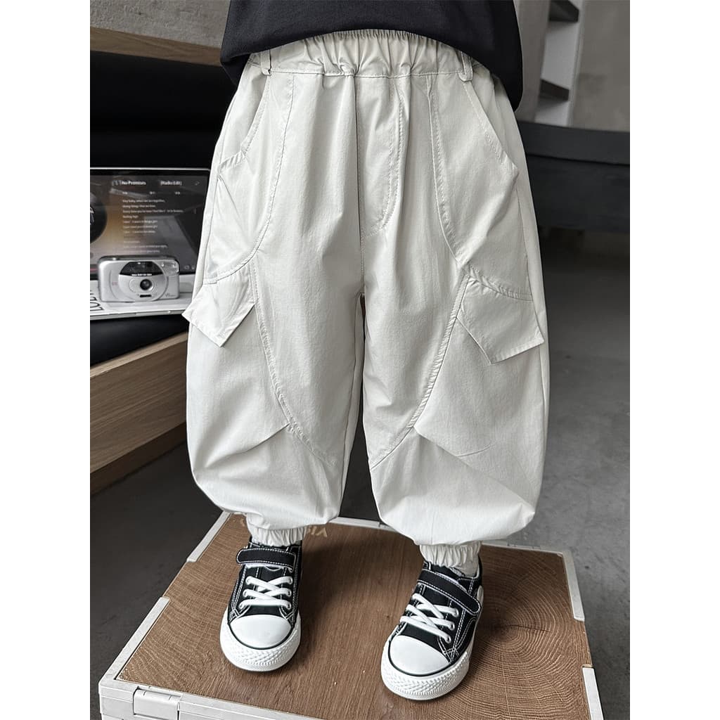 Crianças calças de verão estilo fino meninos 2026 novo estilo bebê solto Mosquito calças meninos verão Casual Leggings c