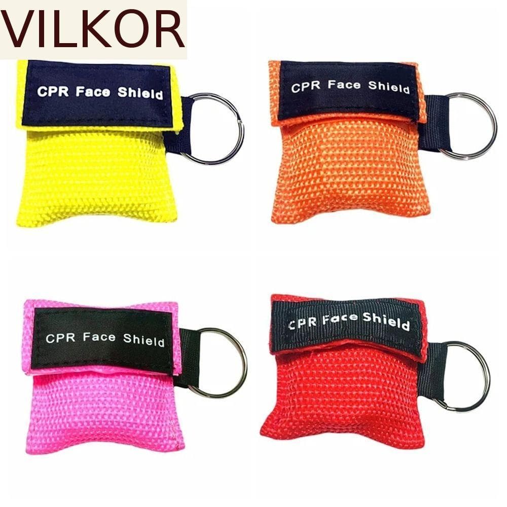 Máscara De Rcp VILKOR , Protetor Facial Profissional De Emergência Para Respiração Bucal , Ressuscitadora Descartável Co