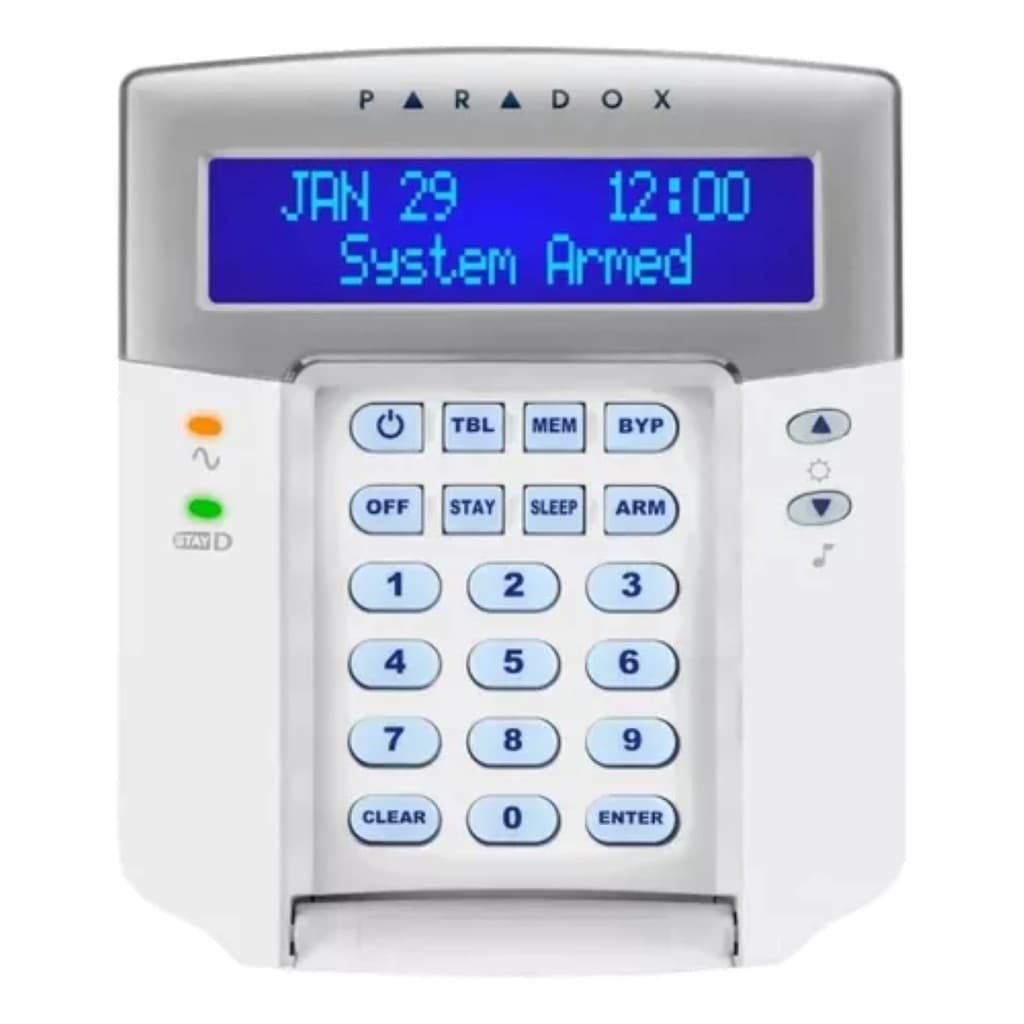 Teclado Lcd Azul De 32 P/ Centrais Sp E Mg K32Lcd - Paradox