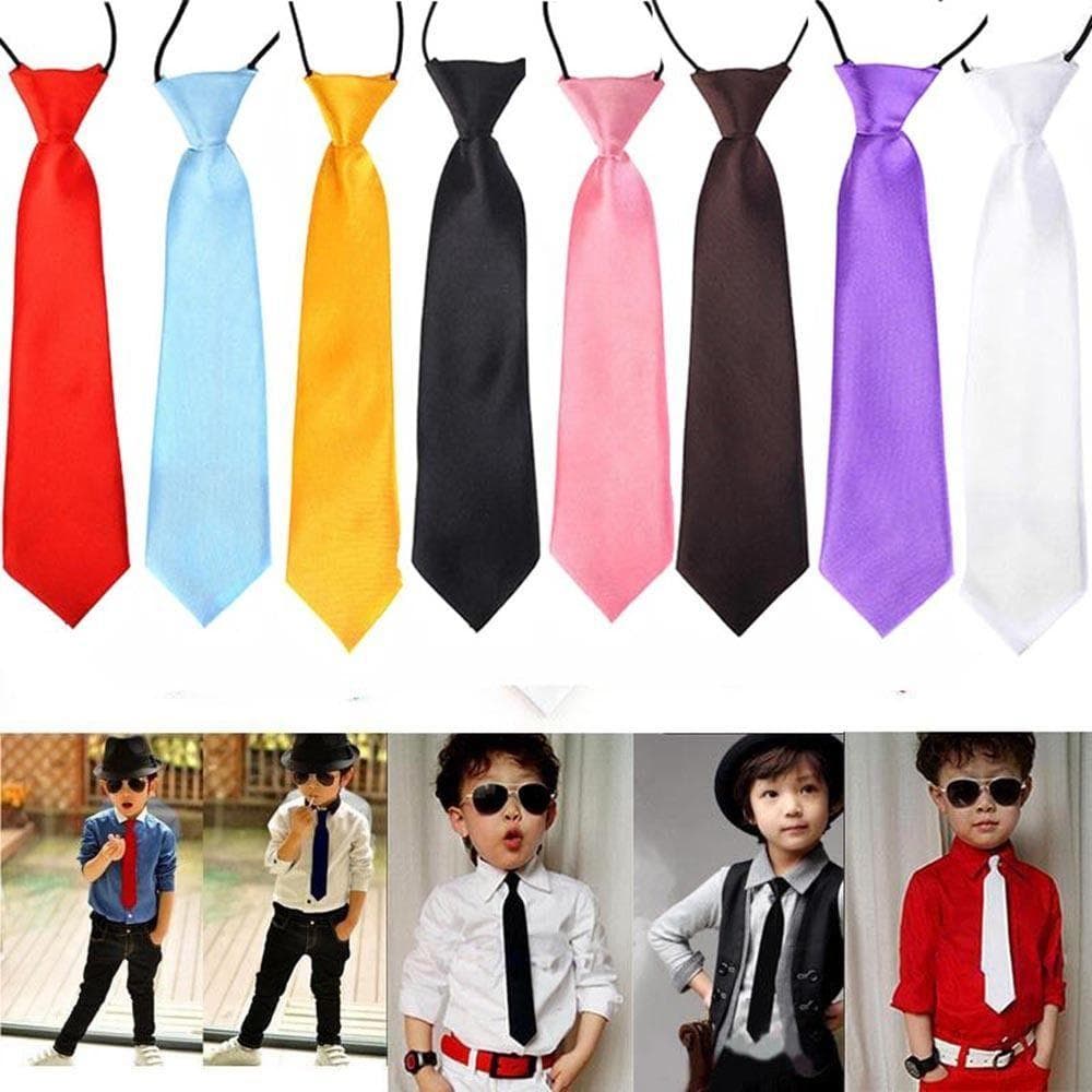 Gravata Infantil Para Crianças , Acessórios Camisa De Menino , Adereços Fotográficos Casamento , Elástica