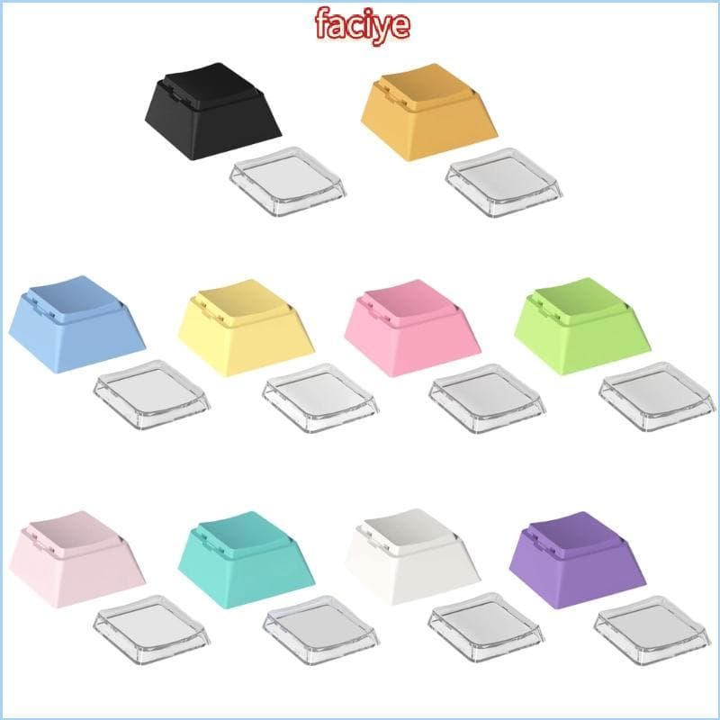 FCY Cheey Profile PBT + PC 1U Keycaps Para Teclados Mecânicos Teclado Jogos Keycap Substitui Projetos Conjunto 8 P