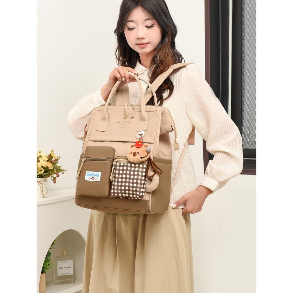 Mochila feminina júnior estudante do ensino médio japonês Harajuku leve estudante universitário mochila grande capacidad