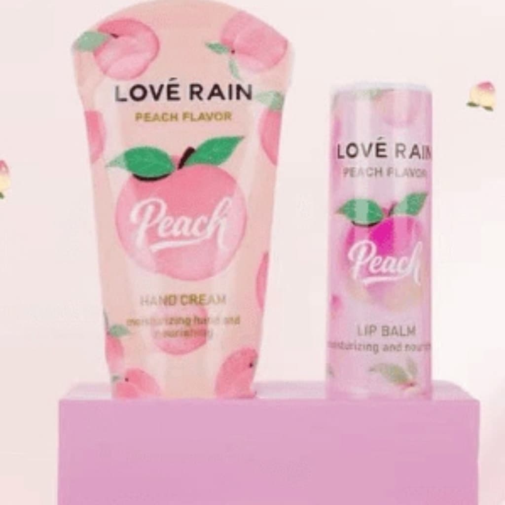 Lip Balm & Hand Creme Peach – Lové Rain