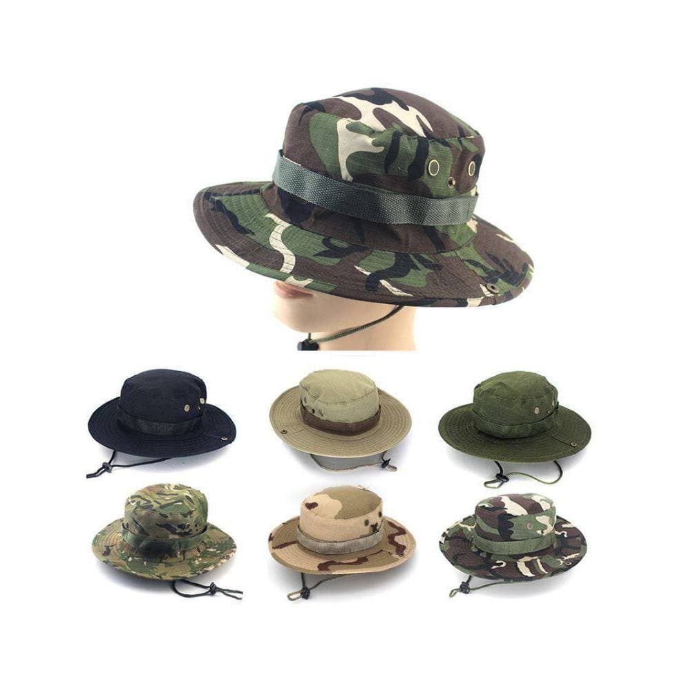 Crianças camuflagem uniforme combate benny chapéu benny chapéu estudantes da escola primária acampamento de verão menino
