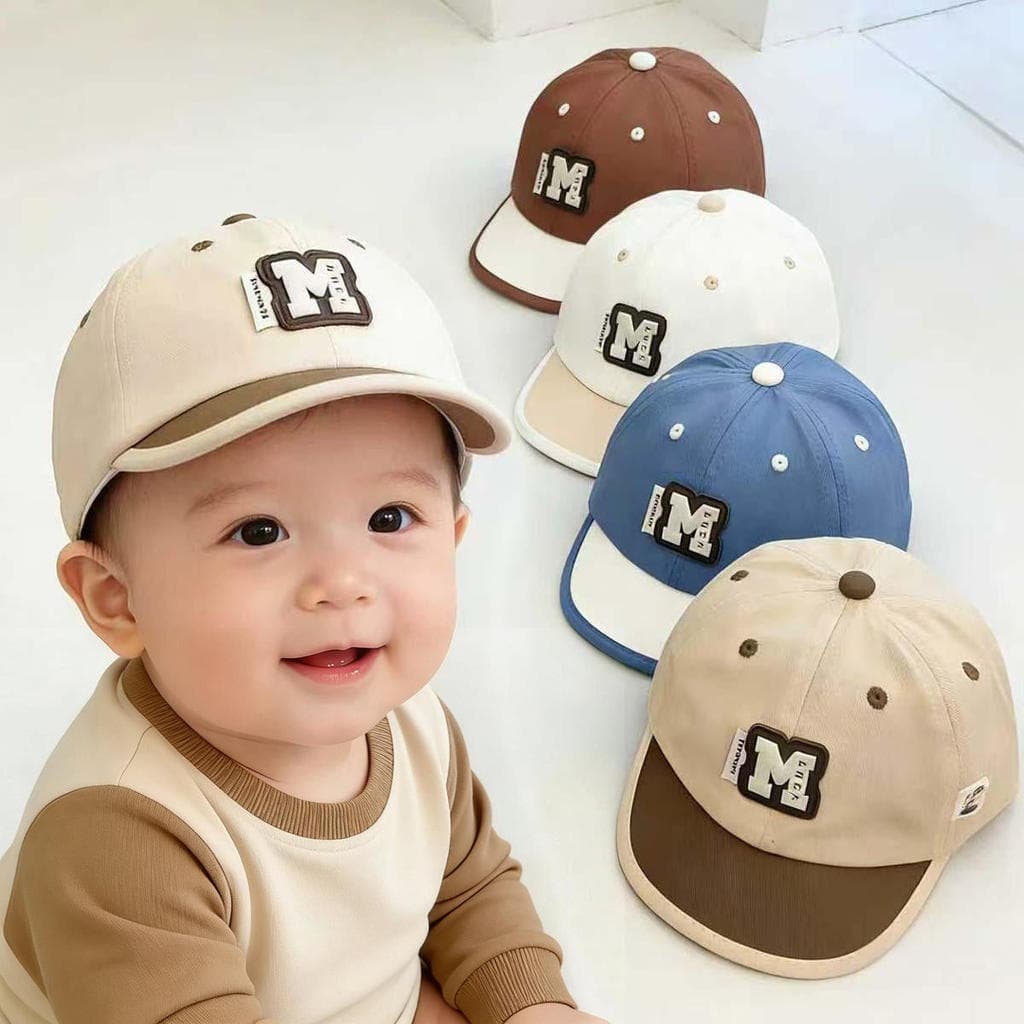 Chapéu de bebê primavera outono estilo fino versão coreana All-Match meninos guarda-sol sol ao ar livre boné de beisebol