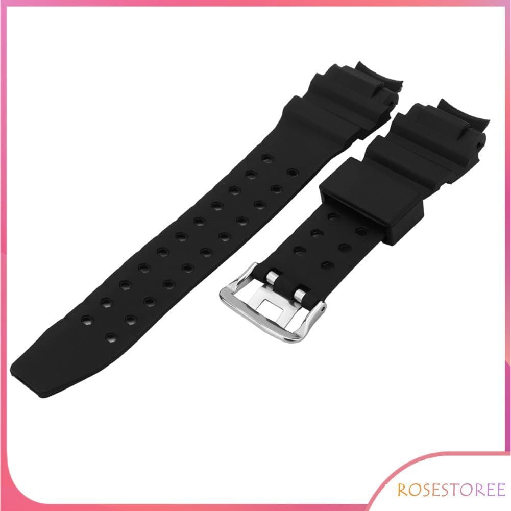 Rosestoree Nannday PU pulseira de relógio de couro preto substituição da correia