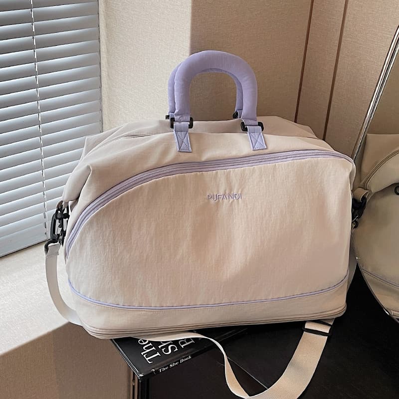 Bolsa de viagem de grande capacidade, bolsa esportiva feminina para academia, leve, mensageiro, curta distância, bolsa d