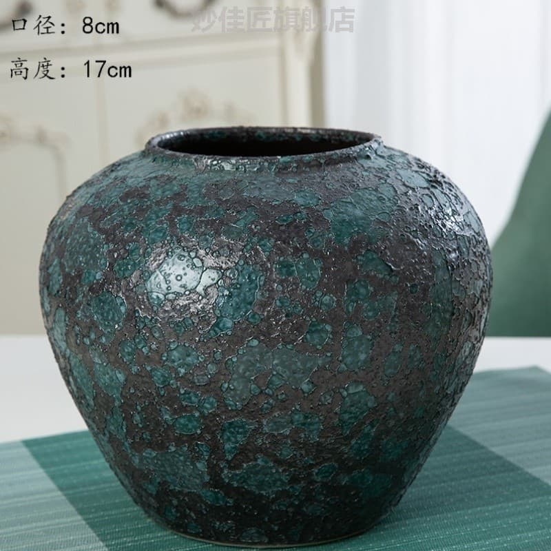 Vaso influenciador venda quente Jingdezhen vaso ornamentos de cerâmica sala de estar arranjo de flores novas decorações