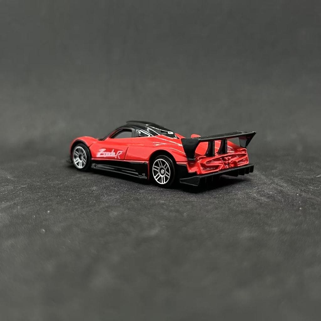 Miniatura de Carro Pagani Zonda R em Liga Metálica 1/64, Modelo de Brinquedo em Pequena Escala, Presente