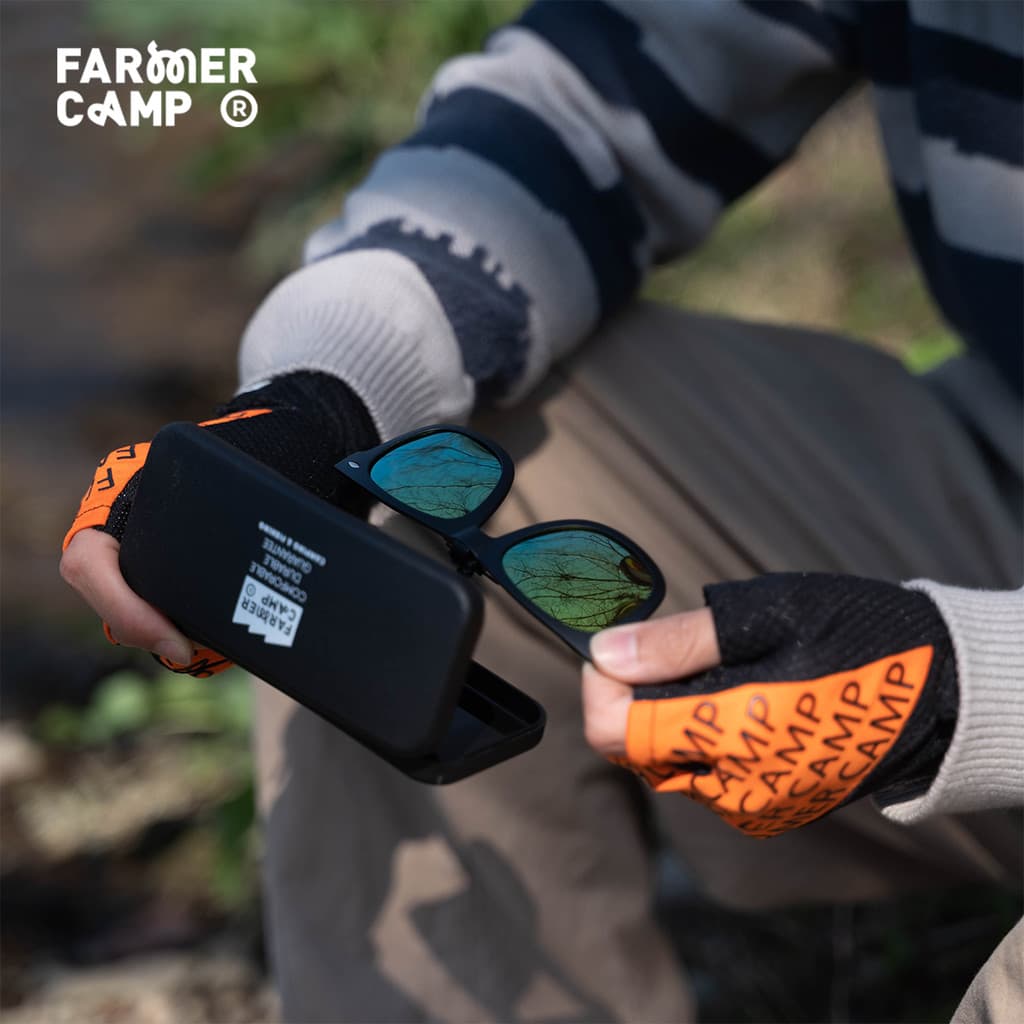 Agricultor acampamento óculos de pesca clipe pequenos objetos pesca miopia óculos clipe polarizado isca óculos de