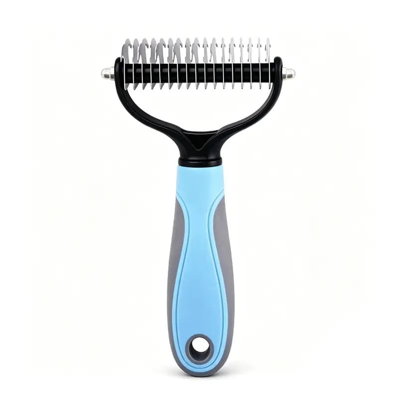 Escova/Ancinho de Higiene iHubei - Ferramenta de Remoção de Pelos Dupla Face, Ancinho para Subpelo para Cães e Gatos, Es