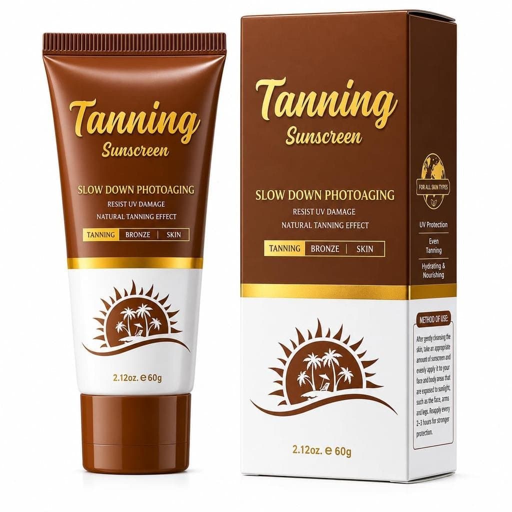 Loção Protetora Solar Bronzeadora FPS 30, Fórmula Leve e Não Oleosa para Bronzeado Natural, Loção Protetora de Bronzeado