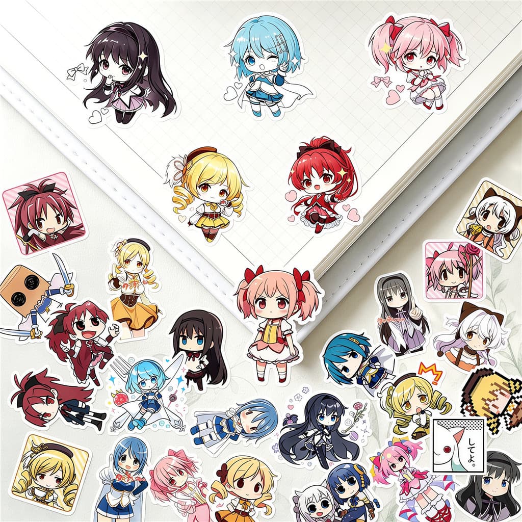150 Pçs/Set ☆ Mini Adesivos De Diário Puella Magi Madoka Magica Decalques De Decoração De Moda Faça Você Mesmo