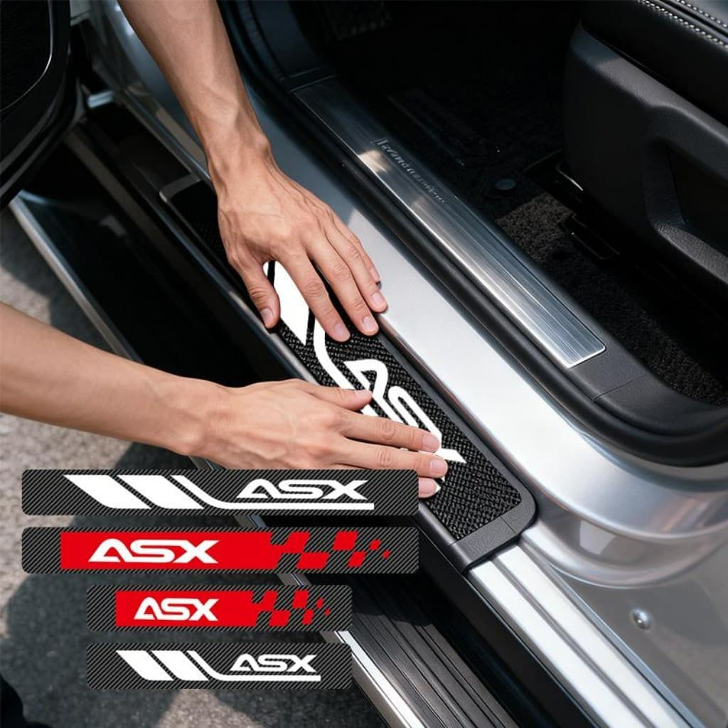 Kit 4 Peças Universal Fita Protetora De Porta Soleira Automotiva Acessórios Para Carro For Mitsubishi ASX HPE Outdoor