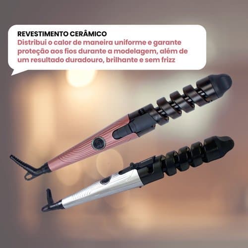 Modelador Cachos Cabelo 30w Bivolt Uso Profissional Compacto Sortido