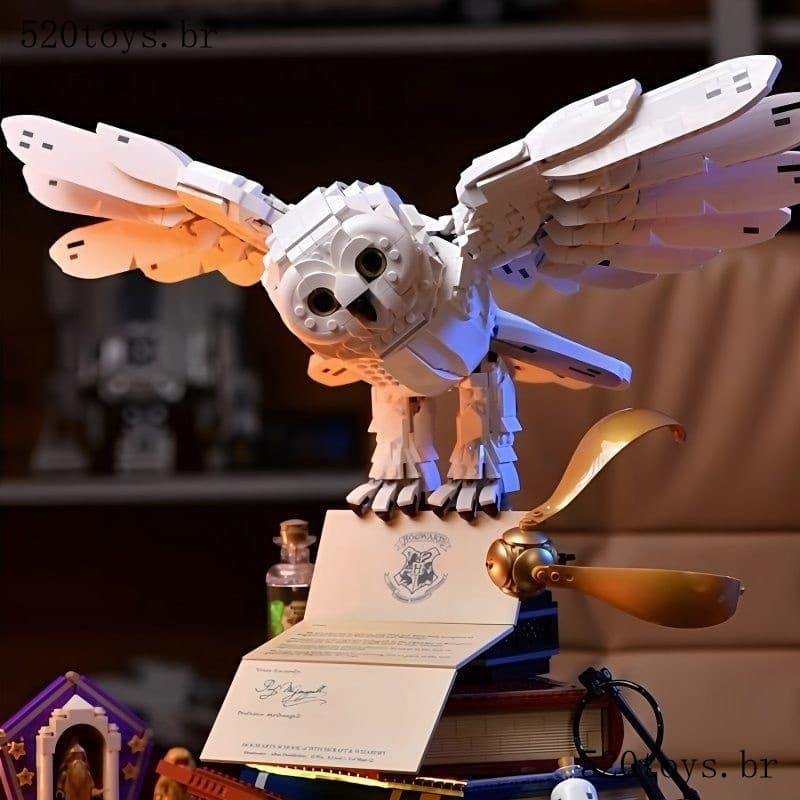 1500 Peças Lego Harry Potter Série Hydway Owl Modelo Partícula De Alta Dificuldade Menino Montagem Blocos De Construção