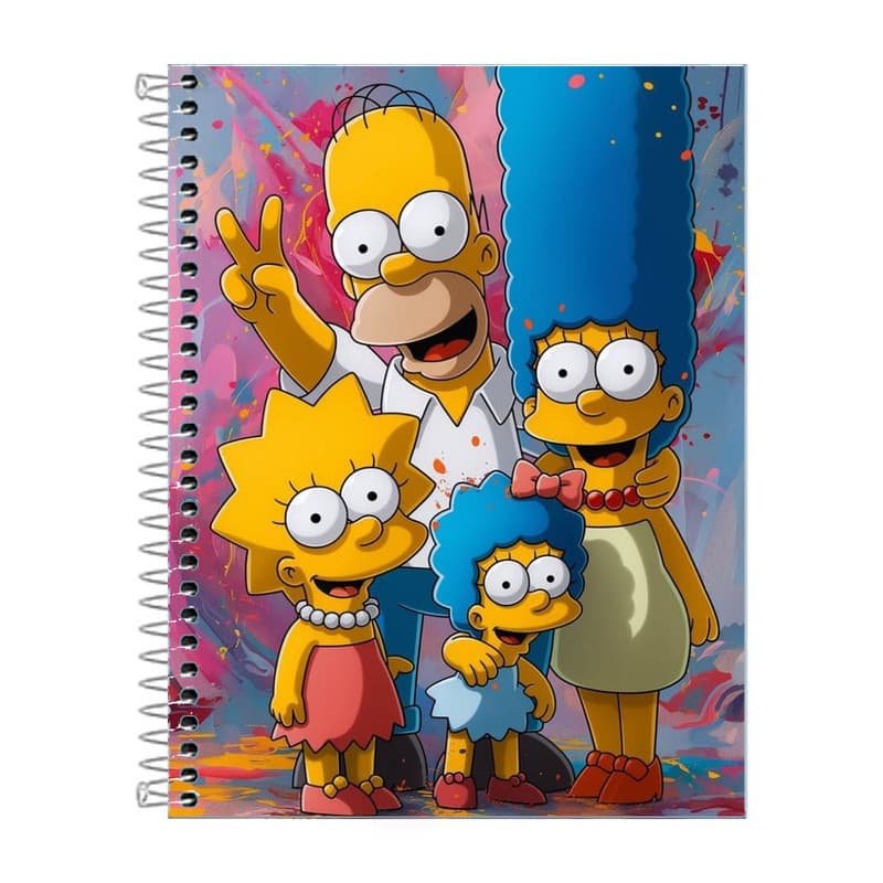 Caderno Os Simpsons 10 Matérias 160 Folhas