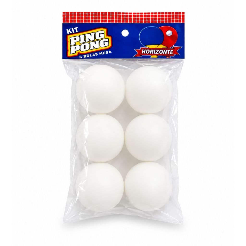 Kit Bolinhas Ping Pong Tênis de Mesa 6 Unidades
