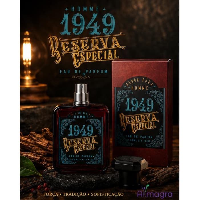 PERFUME RESERVA ESPECIAL 1949 – FLORA PURA | EAU DE PARFUM | FRAGRÂNCIA MASCULINA | ALTA FIXAÇÃO | 100ML