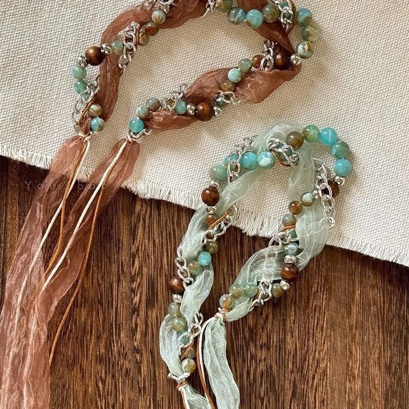 Estilo Boêmio , Étnico , Faixa De Cabeça Trançada De Malha Retrô Multicolorida , Acessórios De Cabelo Combinando Diariam