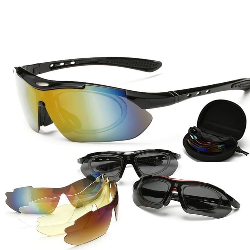 Óculos de Ciclismo com 5 Lentes