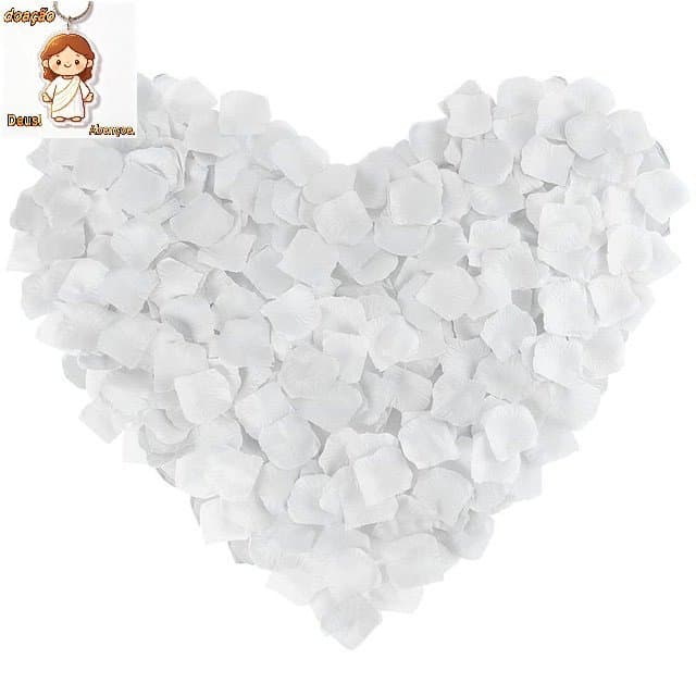 Kit 1000-3000 Pétalas de Rosas Artificiais Brancas ou Vermelhas Decoração Casamento Festas