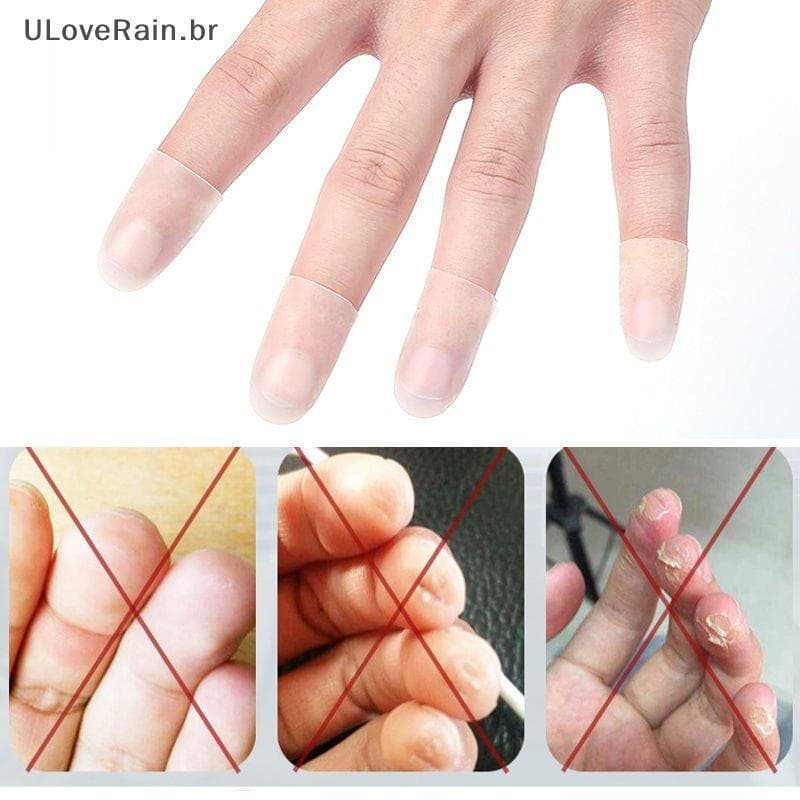 ULOVERAIN 4 Pcs Protetores De Ponta De Dedo De Guitarra Silicone Para Acessórios BR