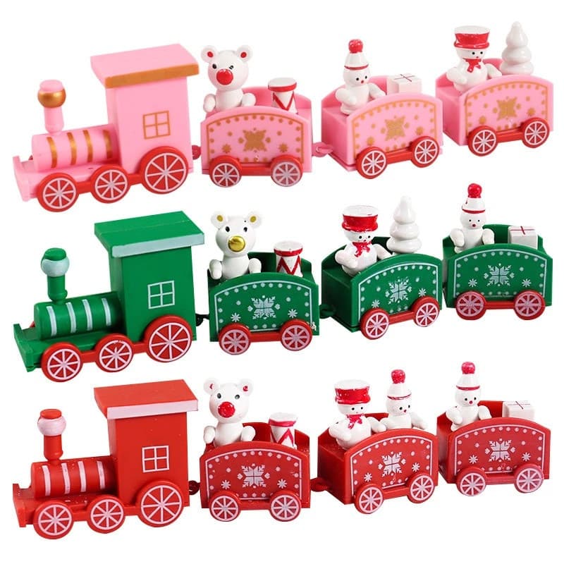 Casa, Crianças, Presentes de Natal, Decorações de Natal, Presentes de Natal, Enfeite de Natal, Trem de Brinquedo de Plás