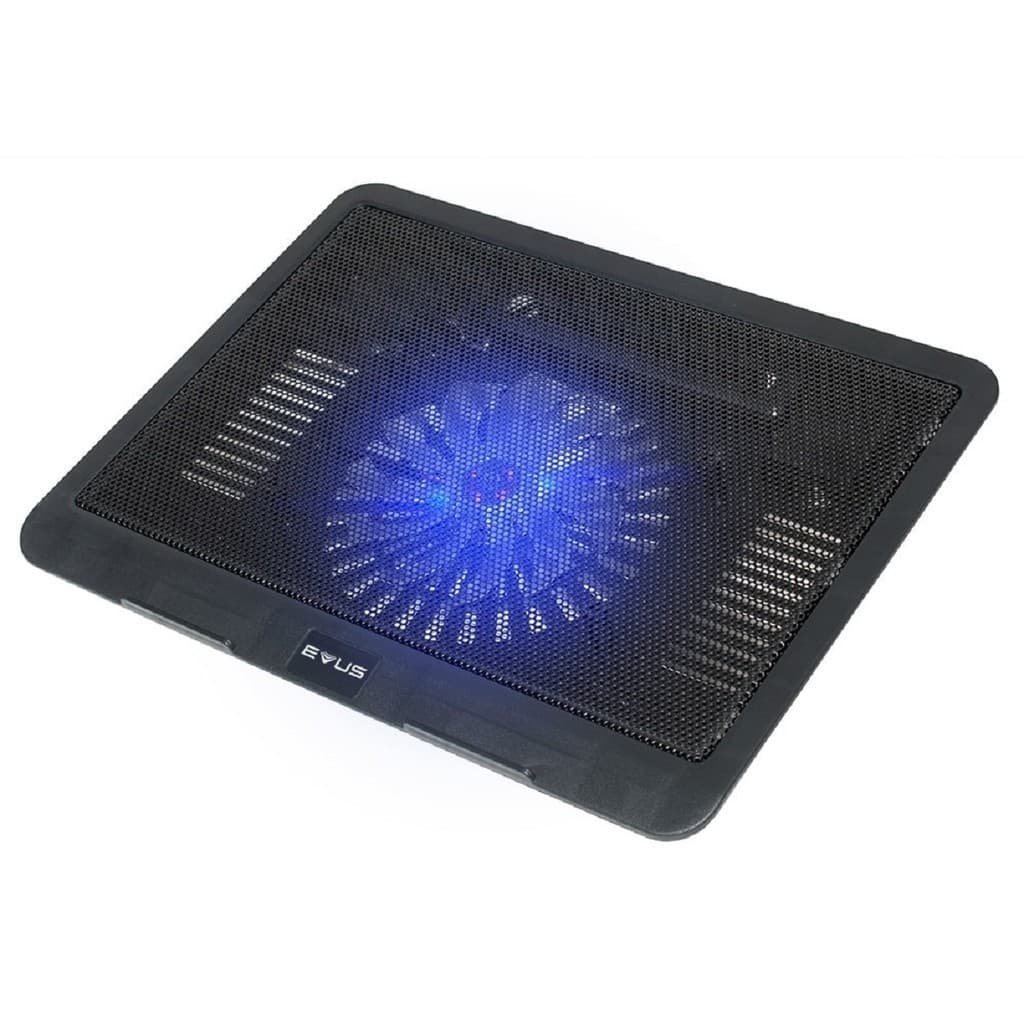 Suporte Cooler Notebook Regulável Base Refrigeração Ventoinha 120mm LED Ajuste Altura Ergonômico Evus BPN01