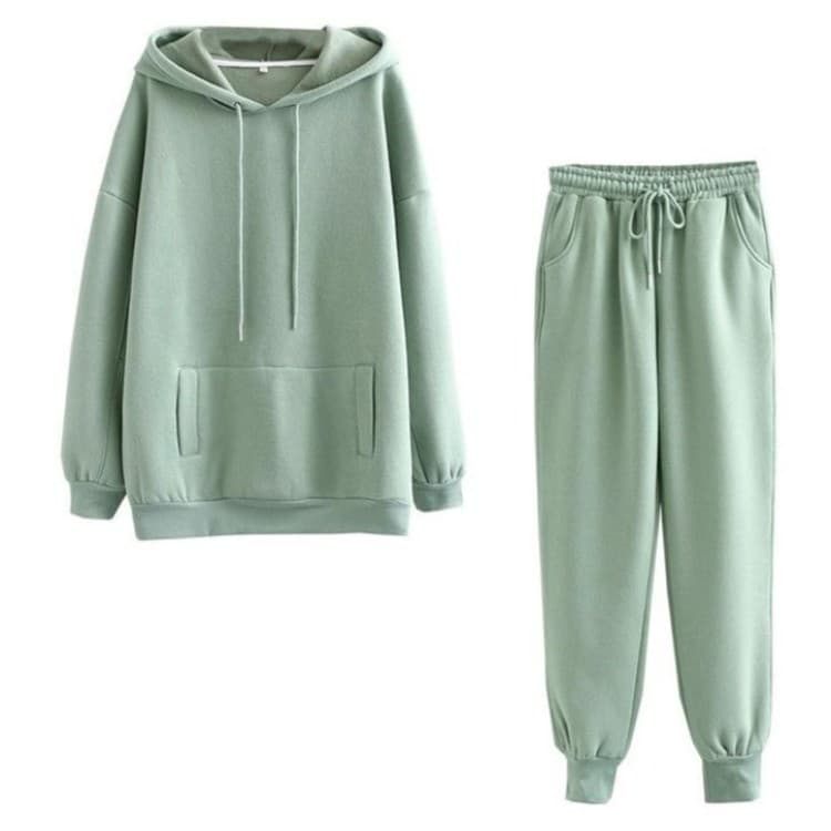 Pronto estoque 2026 moletom com capuz forro de lã engrossado solto moda terno