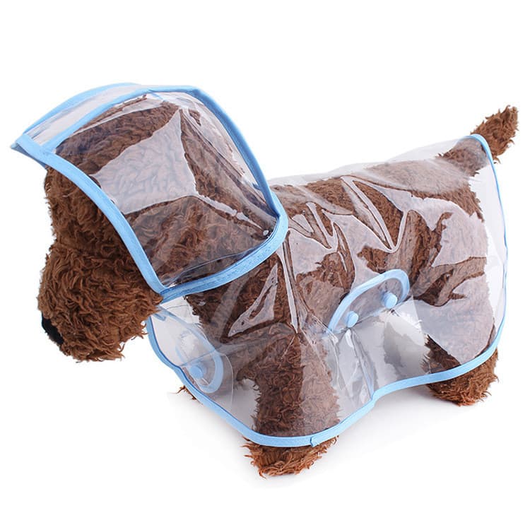Capa de Chuva Transparente para Cães |   Capa de chuva impermeável para animais de estimação, adequada para cães de pe