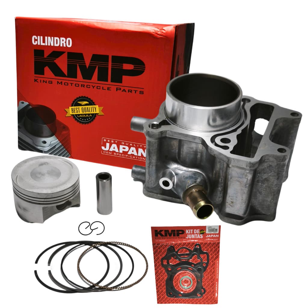 Kit Motor Cilindro Pistão Aneis Kmp Honda Pcx 150 2019 2020 2021 2022 Com Kit Juntas A