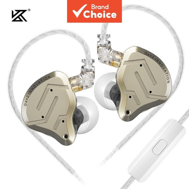 KZ ZSN Pro 2 Fones De Ouvido Hybrid Drive 1BA + 1DD Intra-Auriculares De Metal HiFi HD Call Bass DJ Music Headphonesport