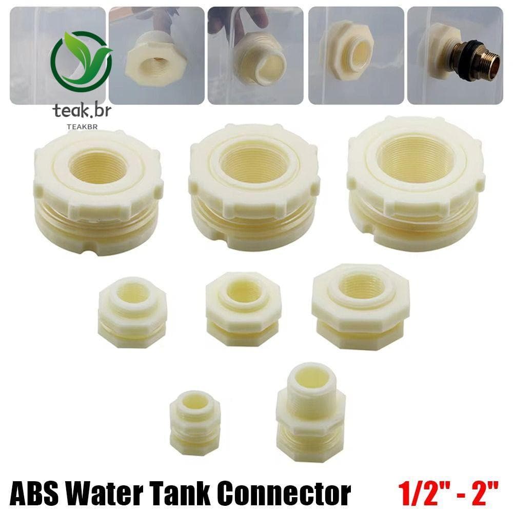 TEABR 1 Peça Conector De Tubo , Dreno De Aquário Para Tanque De Peixes 1/2 " 3/4 " 1 " 1.2 " 1.5 " Encaixe De Rosca Fême