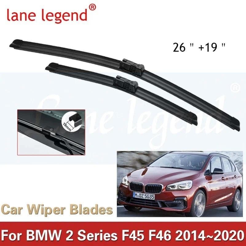 Lâminas De Limpador De Carro Para BMW Série 2 F45 F46 2014 ~ 2020 Limpadores De Pára-Brisas Acessórios Do 216i 218i 220i
