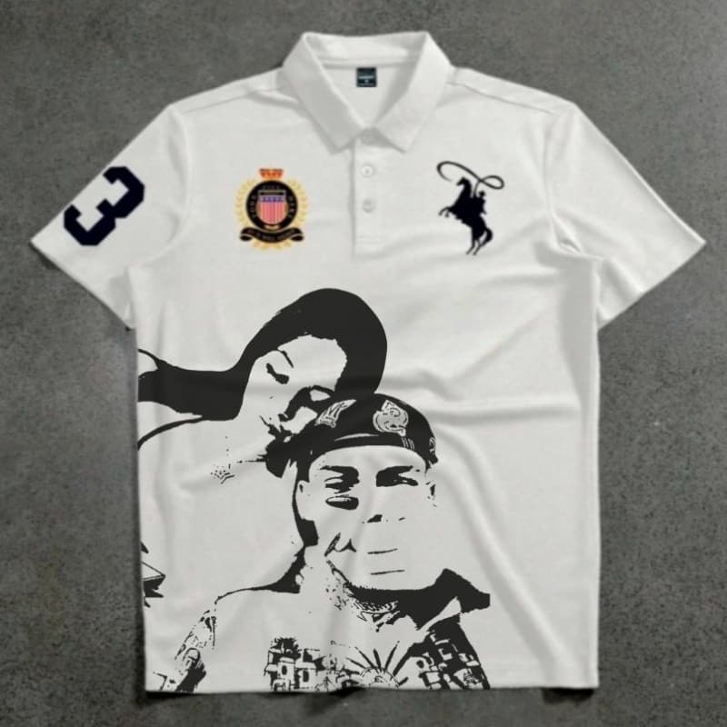 Camiseta Polo Brocasito e Kel Estampada Streetwear Graphic Tees Camisa Respiravel ENVIO IMEDIATO