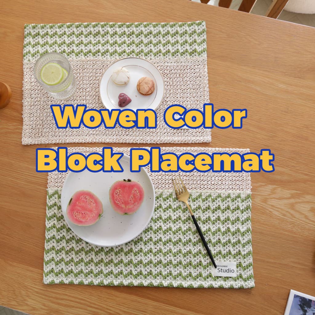 Ins estilo cor combinando tecido Placemat estilo Retro simples Anti-escaldante isolamento térmico tapete de mesa