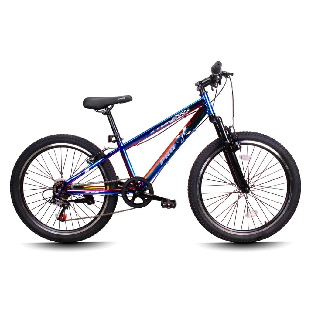 BICICLETA PRO X MTB X-FUN 7V SUSPENSÃO ARO 24 CAMALEÃO