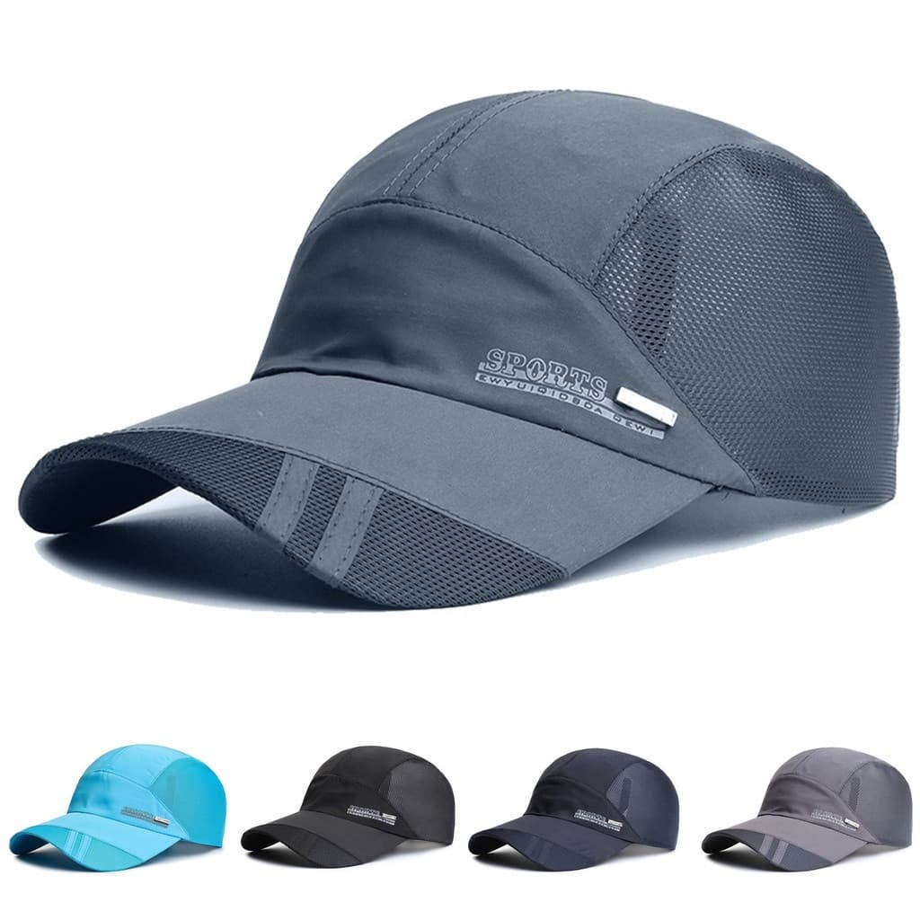 Chapéu de sol leve e sazonal, respirável, adequado para lazer ao ar livre, pesca e proteção solar, estilo boné de beiseb