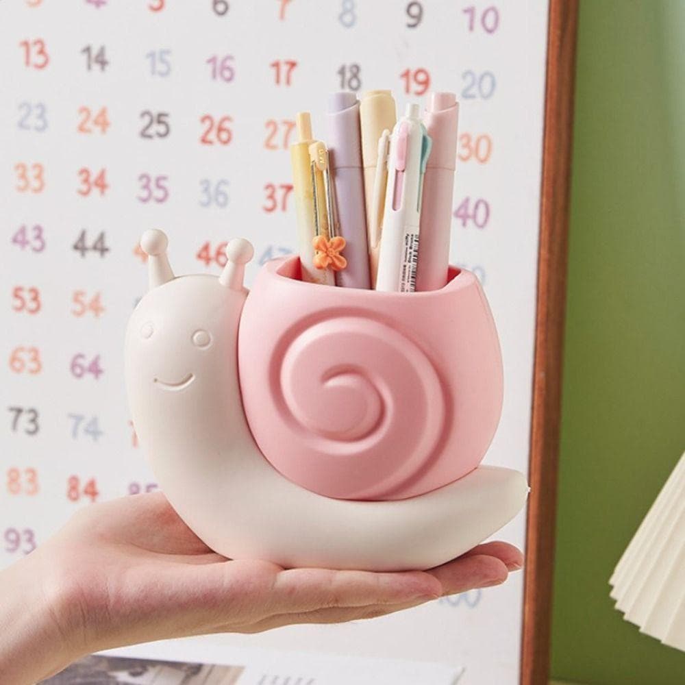 Caixa De Armazenamento De Lápis , Suporte De Caneta De Caracol De Estudante De Plástico , Organizador De Papelaria Inter