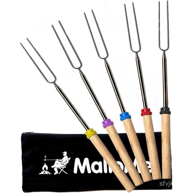 MalloMeoresSticksforFirePitLong-MarshmallowRoastingSticksoresKit-oreSkewersHotForkCampfireCookingEquipment,CampingEssent