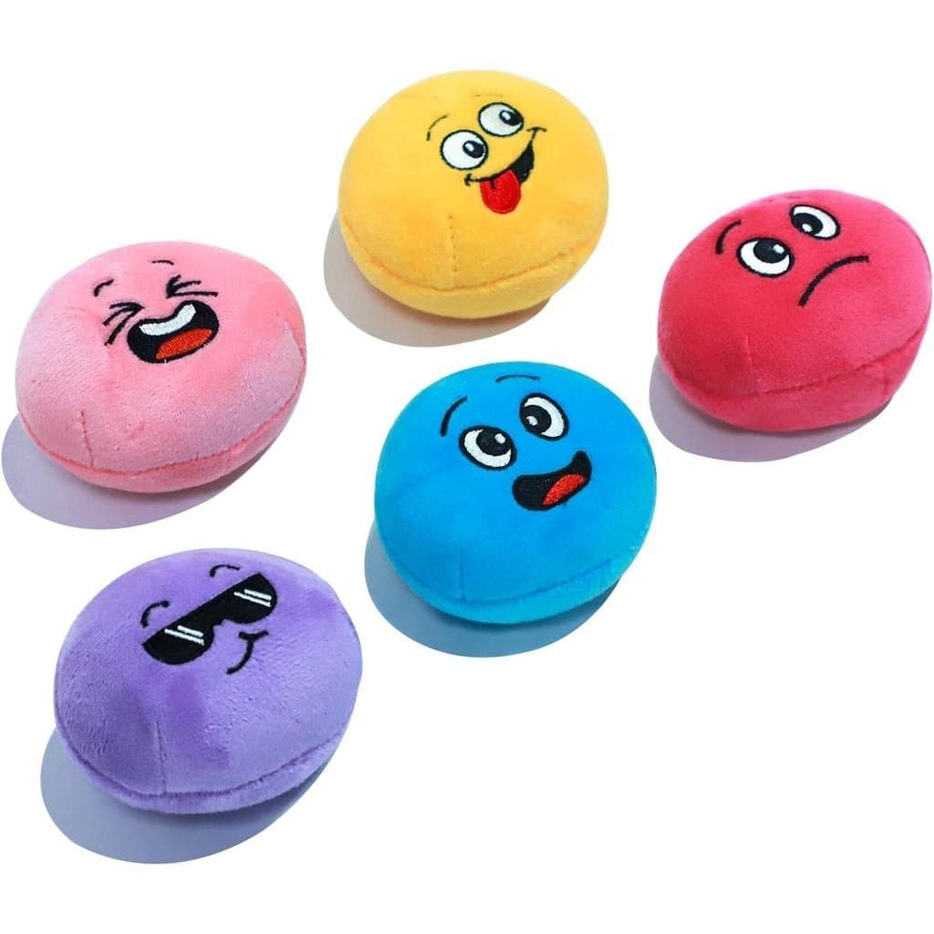 Bola de brinquedo para cães, macia e com som, fofa e interativa, adequada para cães de pequeno e médio porte.