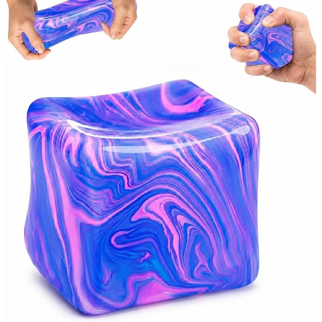 Bolas Antiestresse Brinquedos Sensoriais para Adultos, Alívio do Estresse, Cubo Antiestresse em Forma Quadrada, Brinqued
