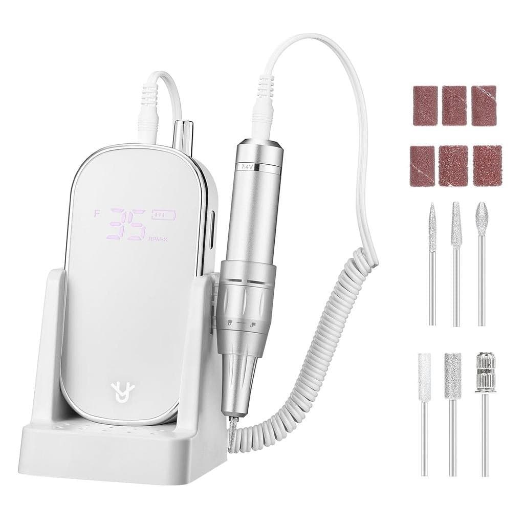 Lixadeira Elétrica Profissional para Unhas, Furadeira Elétrica Profissional 35000 RPM, Lixadeira Elétrica Recarregável S