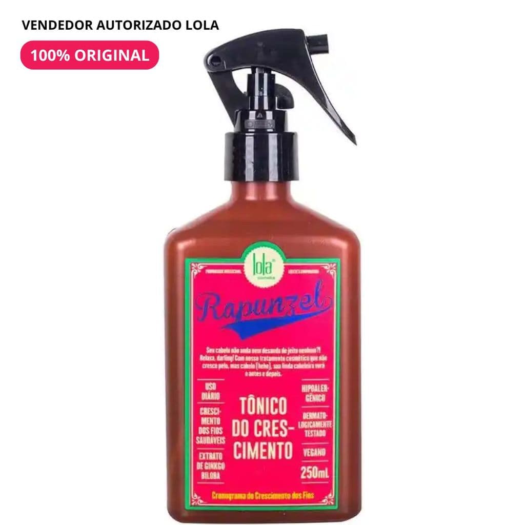 Tônico Rapunzel 250ml Lola Cosmetics - Crescimento