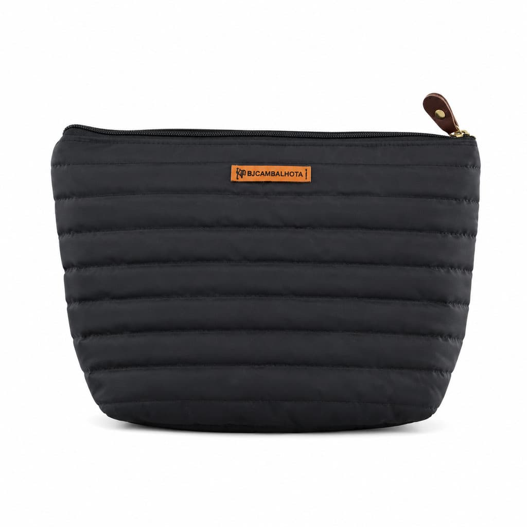 Necessaire Puffer Feminina Grande Impermeável com Zíper