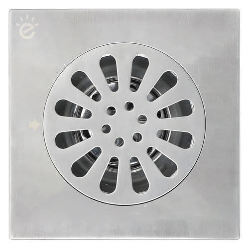 Ralo Banheiro Chuveiro Piso Chão Anti Odor Grelha Aço Inox 15cm