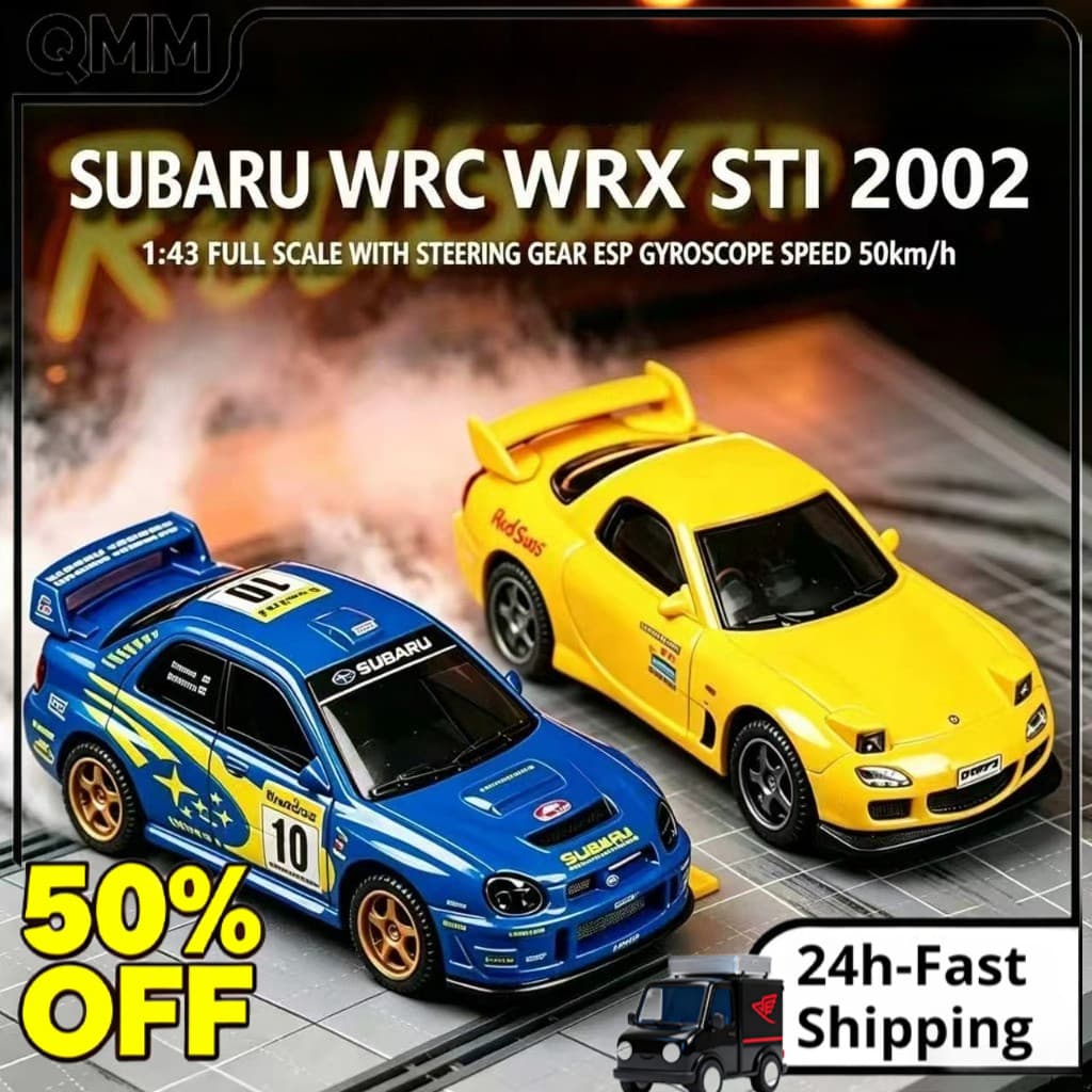 Mini WRC/WRX STI 1 : 43 Controle Remoto Drift Racing Car 2.4GHz Gyro LED Light RC Toy Presente Para Meninos
