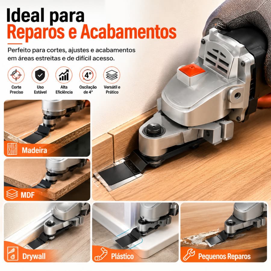 Adaptador Oscilante M14 4° Lixamento Precisão