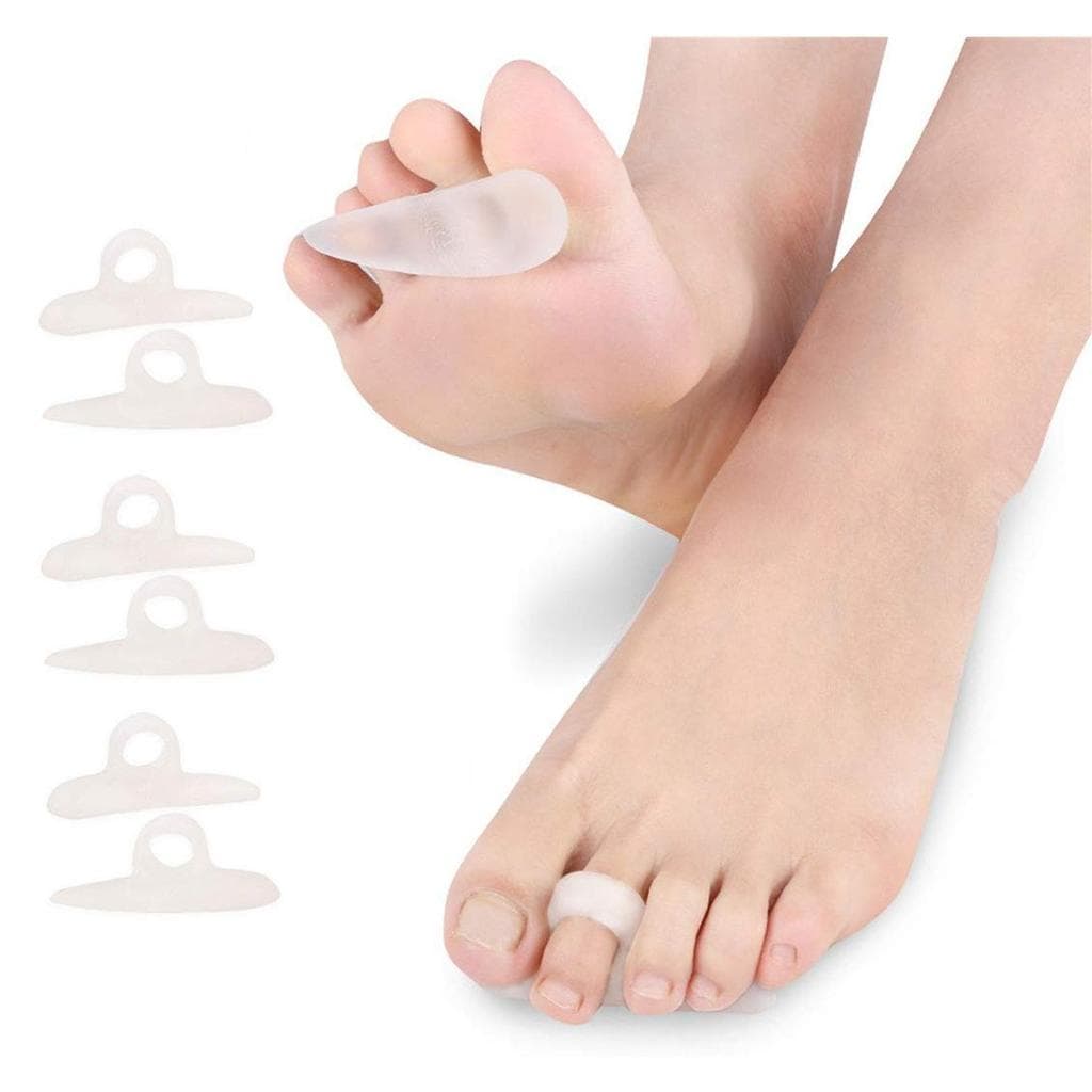 Conjunto de 6 Almofadas para Dedos em Martelo CAREOR – Corretor e Alisador de Dedos em Martelo com Almofadas de Gel, Ade